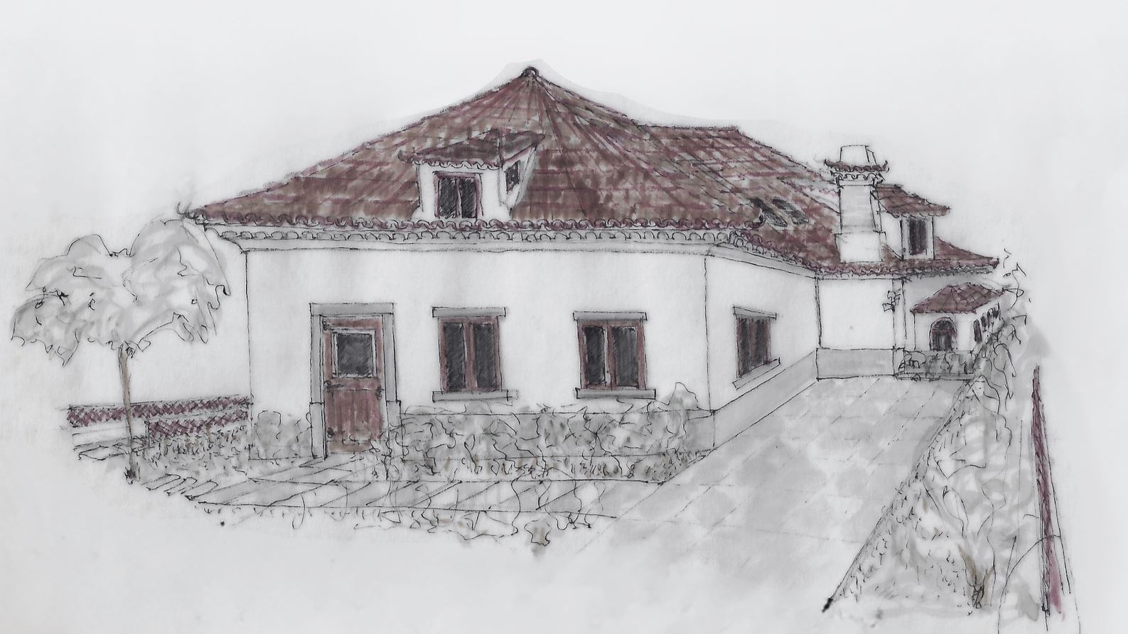 Casa Sto Antonio, architectural sketch
