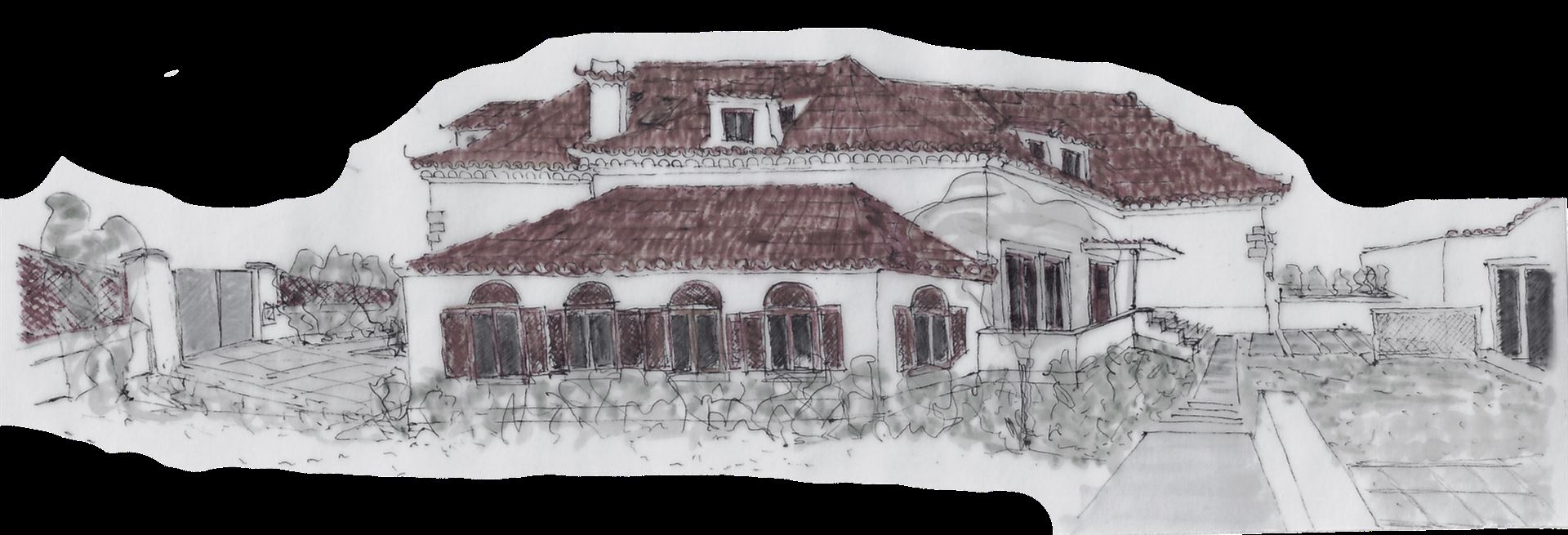 Casa Sto Antonio, architectural sketch